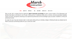 Desktop Screenshot of marshconstruction.com